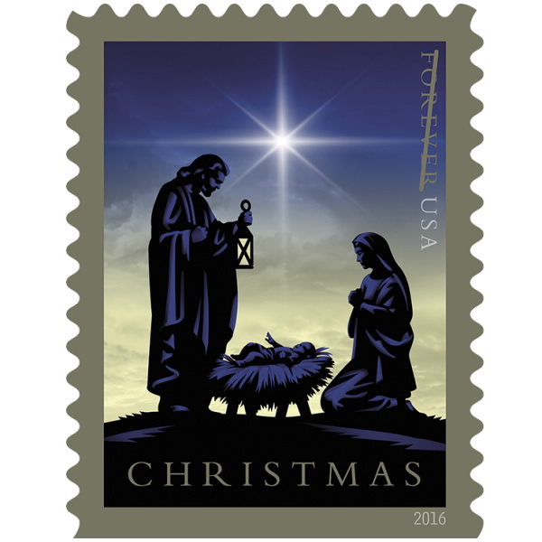 Nativity Postage Stamps